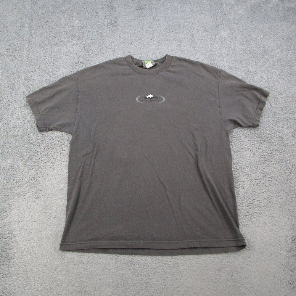 Island Snow Hawaii Mens XL Graphic T-Shirt Gray Cotton Mountain Logo Tee